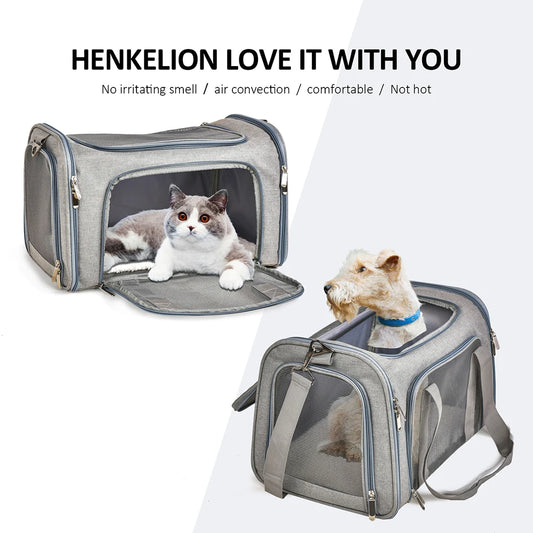 Borsa Trasportino da viaggio Morbido per Cani, Gatti, conigli, zaino laterale