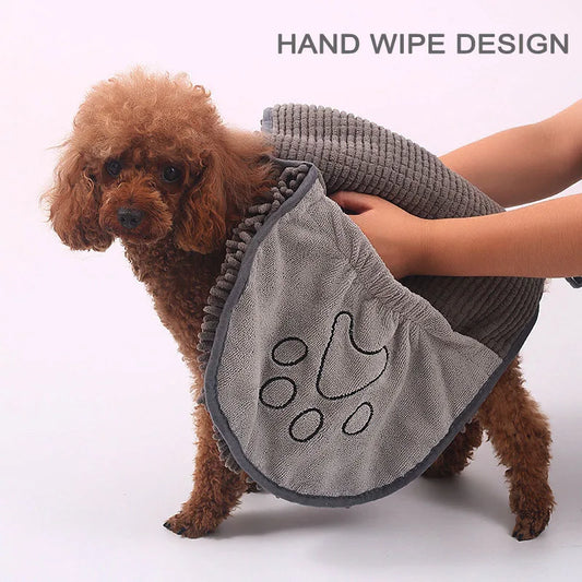 Asciugamano ultra-assorbente per animali domestici: praticitร  e comfort!