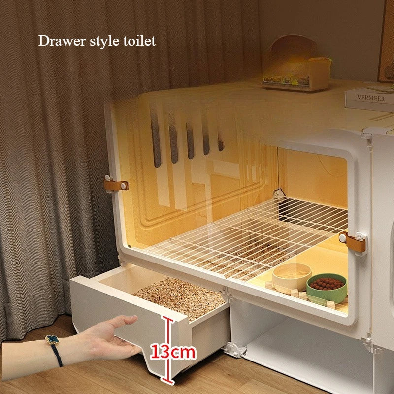 🏡 Cuccia di Lusso per animali di Piccola Taglia – Con Toilette Separata! 🐶🐱🐰