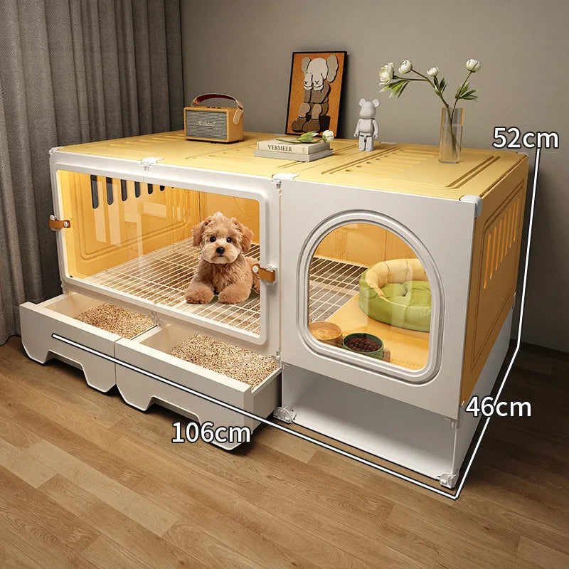 🏡 Cuccia di Lusso per animali di Piccola Taglia – Con Toilette Separata! 🐶🐱🐰