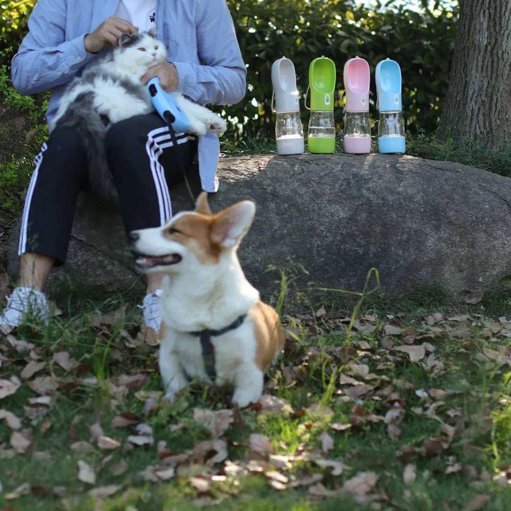 Portable water bottle for your four-legged friends!