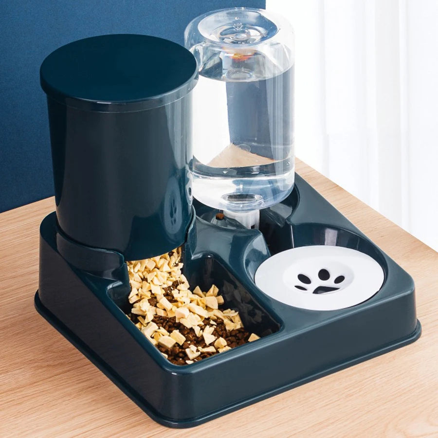 Sistema Automatico 2-in-1 per Cibo e Acqua: Pratico e Innovativo per il Tuo Gatto! 💧