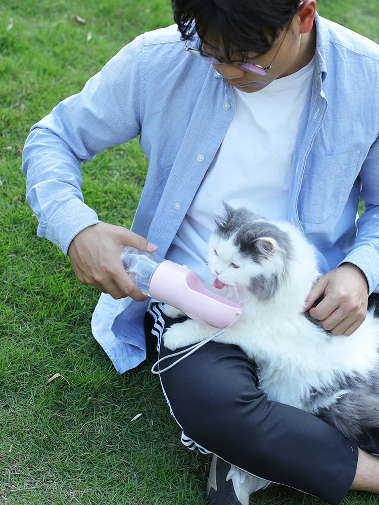 Portable water bottle for your four-legged friends!
