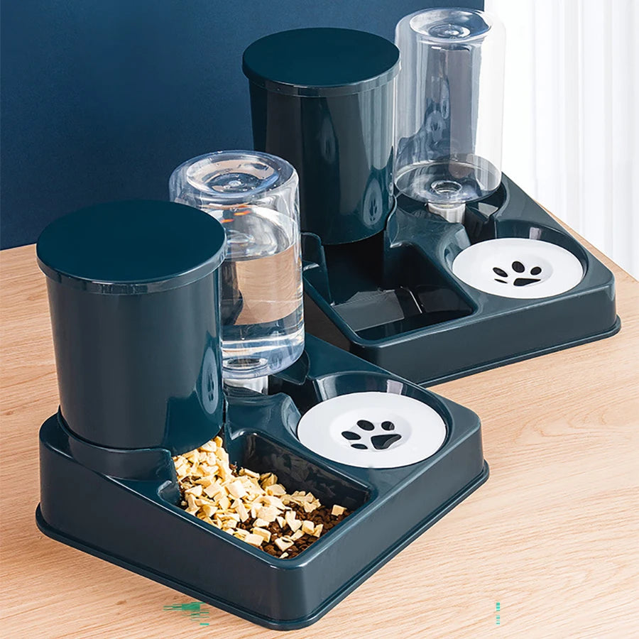Sistema Automatico 2-in-1 per Cibo e Acqua: Pratico e Innovativo per il Tuo Gatto! 💧