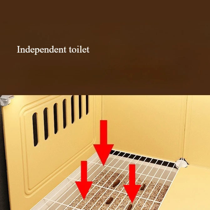 🏡 Cuccia di Lusso per animali di Piccola Taglia – Con Toilette Separata! 🐶🐱🐰