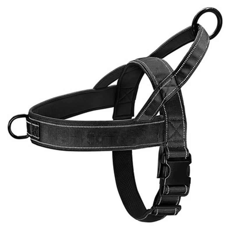 Nuova Pettorina Tattica per Cani in Nylon per Cani di Taglia Media e Grande con Guinzaglio A7