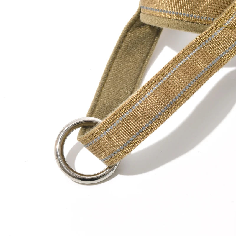 Nuova Pettorina Tattica per Cani in Nylon per Cani di Taglia Media e Grande con Guinzaglio A7