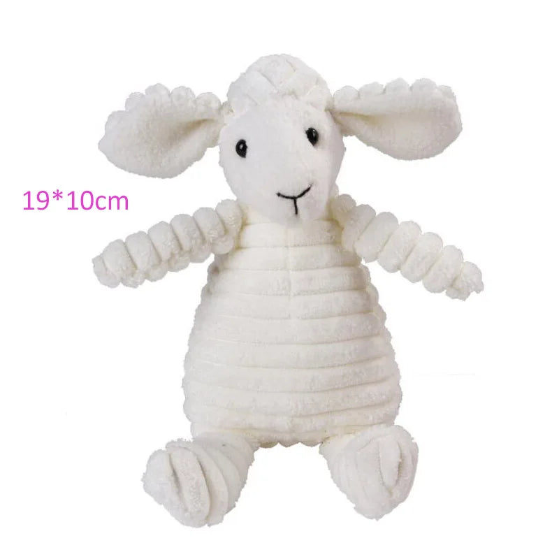 Giocattolo da masticare per cani in peluche, resistente all'usura e con squeak