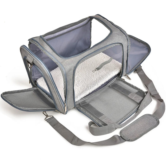 Borsa Trasportino Morbido per Cani e Gatti – Viaggia con Stile e Comfort! zaino laterale