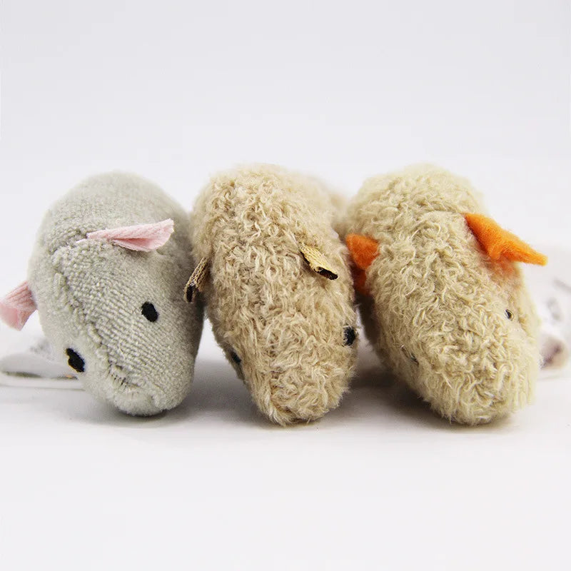 Cat Toys 3 Plush Mice Simulation Mouse for Cats
