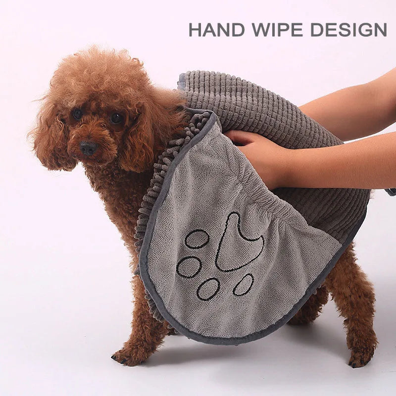 Asciugamano ultra-assorbente per animali domestici: praticità e comfort!