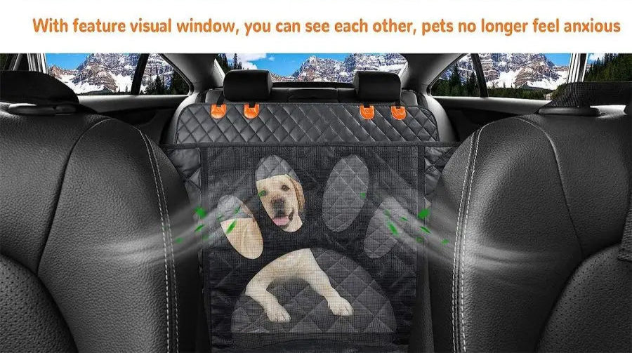 Con la finestra visiva anteriore, puoi vedere il tuo animale domestico e lui può vedere te, riducendo così l'ansia.