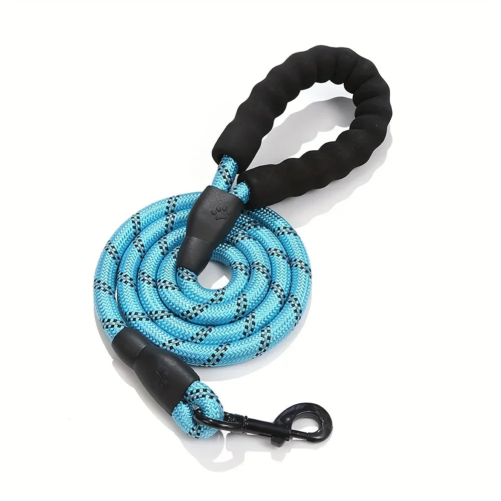 Reflective Dog Leash with Comfortable Padded Handle - High Strength Double Pull Rope for Strong Dogs