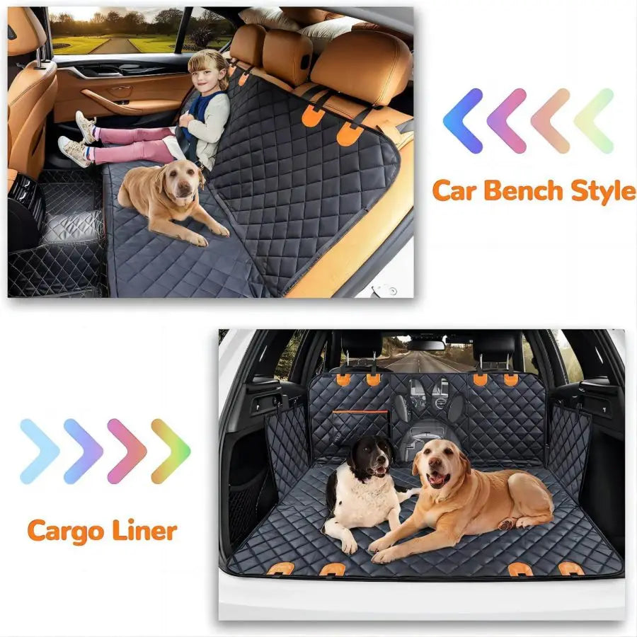 Dog Back Seat Cover, 100% Waterproof Hammock